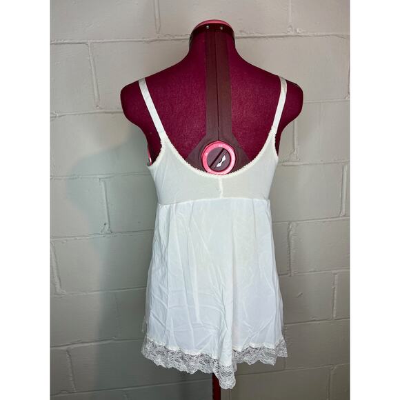 slip negligee nightgown white lace bust - Picture 6 of 9